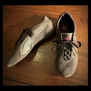 Puma brown suede sneakers